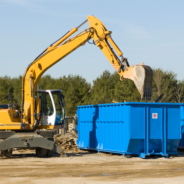 are there any restrictions on where a residential dumpster can be placed in Belvidere South Dakota